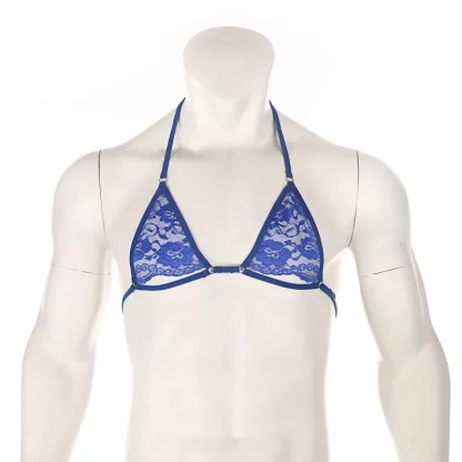 See-through Lace Halter Bra - Image 11