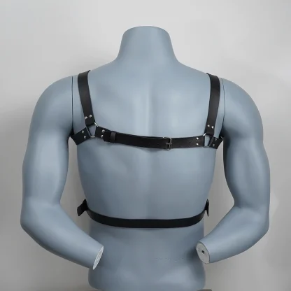 Men's Black Chest Harness - Image 5