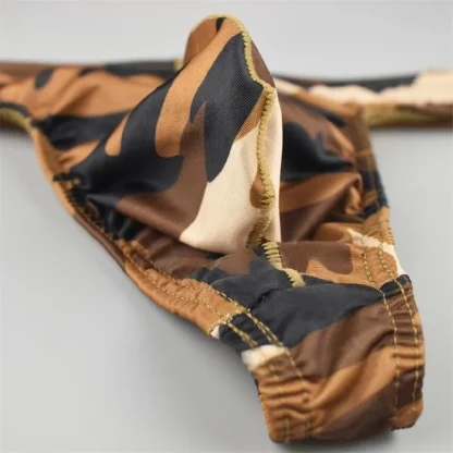 Camouflage Printed Low-rise Thong - Image 5