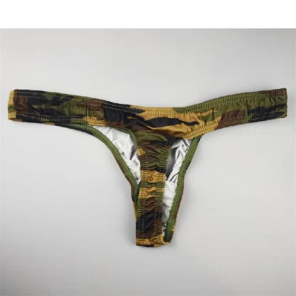 Camouflage Printed Low-rise Thong - Image 9