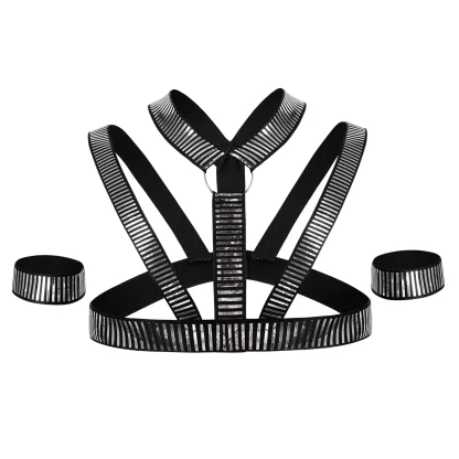 Sexy Shiny Chest Harness - Image 3