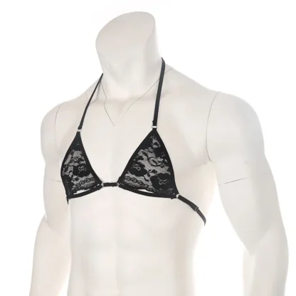 See-through Lace Halter Bra - Image 6