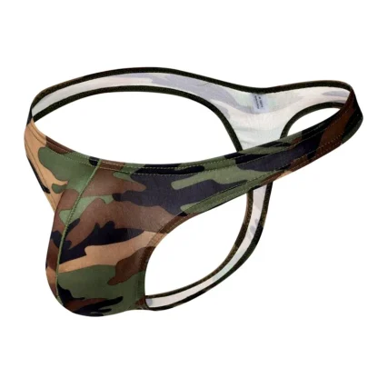Camouflage Printed Low-rise Thong - Image 10