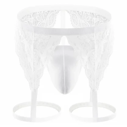 Lace Suspender Thigh Belt Thong - Image 10