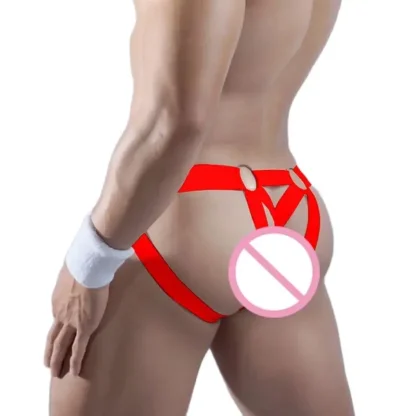 Men's Solid Strappy Jockstrap - Image 8