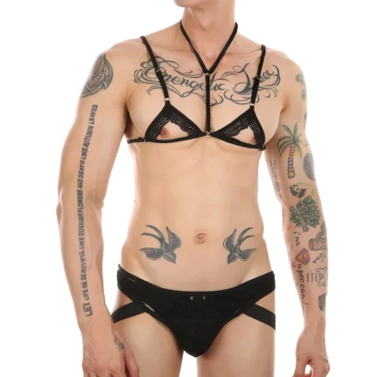 Cutout Cup Sheer Lace Lingerie