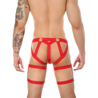 Strappy Elastic Back Plain Thongs - Image 5
