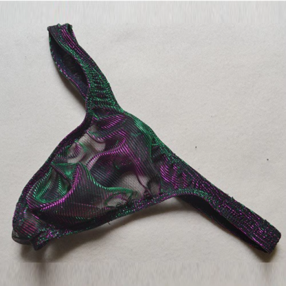 Dark Iridescent Transparent Thong - Image 2