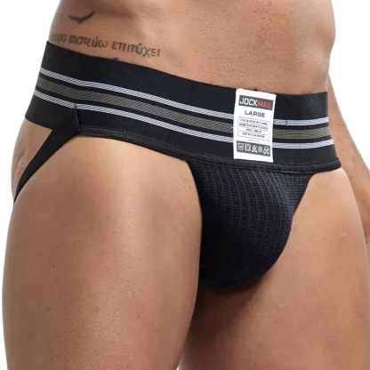 Striped Print Athletic Jockstrap - Image 5