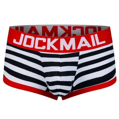 Backless Men's Striped Jockstrap - Image 10