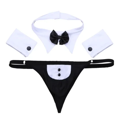 Seductive Waiter Tuxedo Lingerie - Image 6