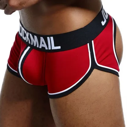 Backless Men's Striped Jockstrap - Image 7