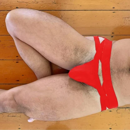 Multi Strap Playful Solid Thong - Image 2