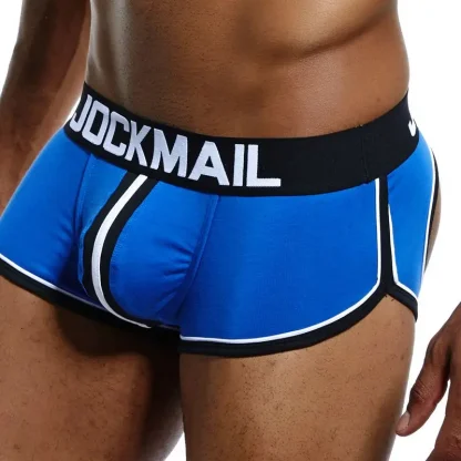 Backless Men's Striped Jockstrap - Image 5