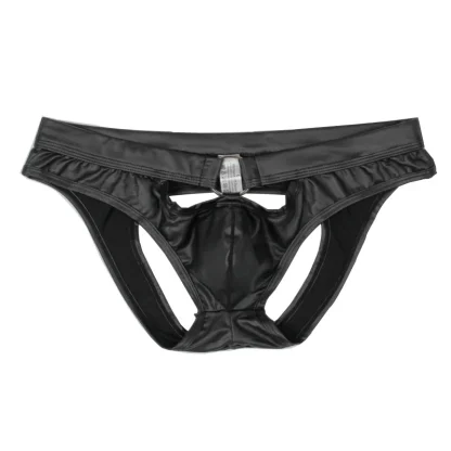 Ring Front Decor Black Jockstrap - Image 3
