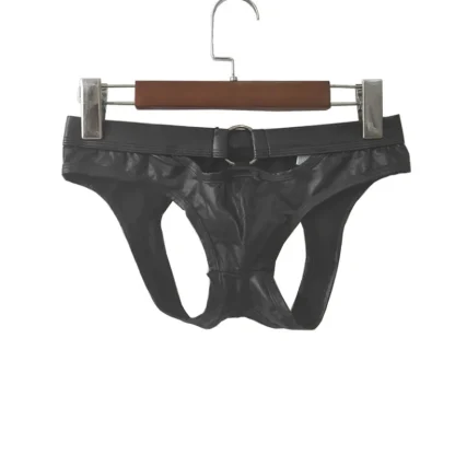 Ring Front Decor Black Jockstrap - Image 6