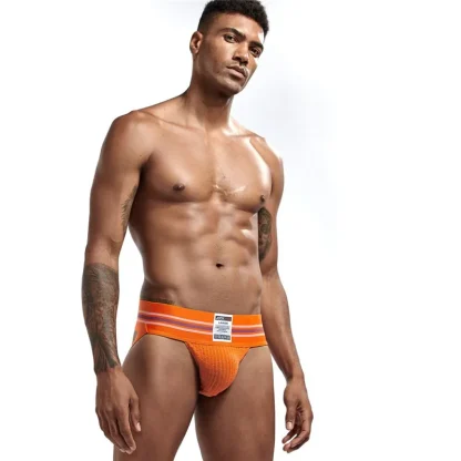 Striped Print Athletic Jockstrap - Image 9