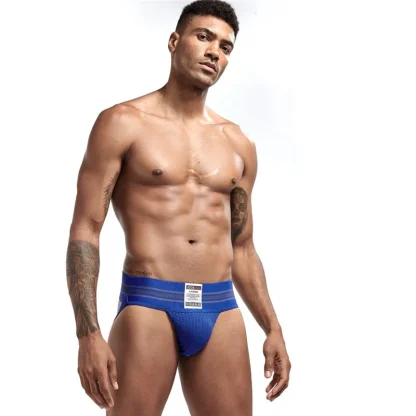 Striped Print Athletic Jockstrap - Image 13