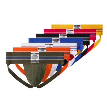 Striped Print Athletic Jockstrap - Image 14