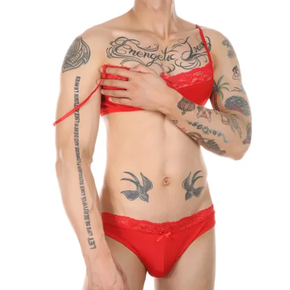 Sheer Lace Trim Sexy Lingerie - Image 6