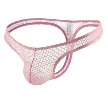 Fishnet Plain Color Thongs - Image 7