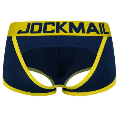 Backless Men's Striped Jockstrap - Image 13