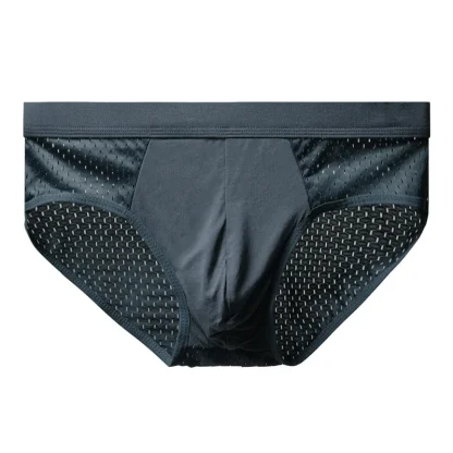 Cool Breathable Solid Color Briefs - Image 2