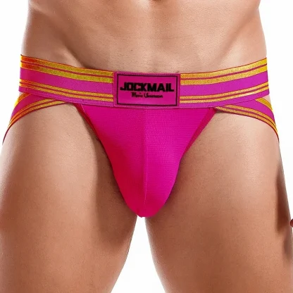 Two Tone Striped Sexy Jockstrap - Image 8