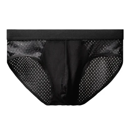 Cool Breathable Solid Color Briefs - Image 4