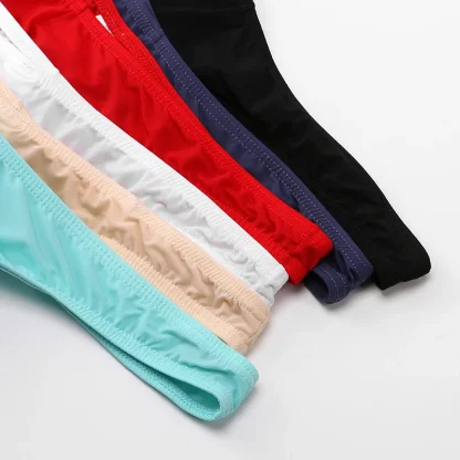 See-through Plain Color Thongs - Image 8