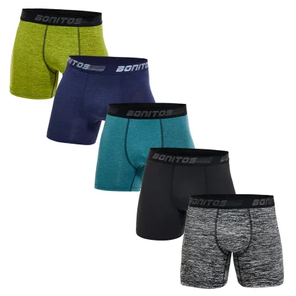 Athletic 5 Pieces Men's Boxer Briefs - Image 5