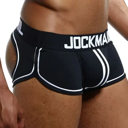 Backless Men's Striped Jockstrap - Image 14